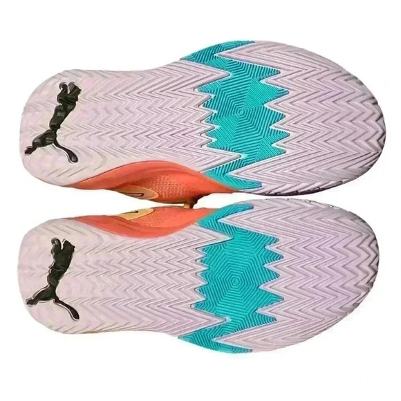 Puma Basketball Shoes Men 12 Orange Scoot Zero Georgia Peach Sneaker Lace Up - Picture 7 of 7